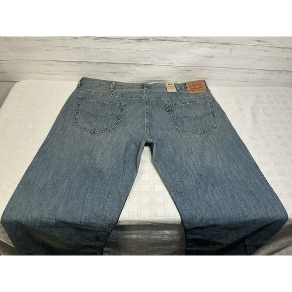 NEW! Levi's Levis 569 Mens Loose Straight Fit Light Blue Jeans Size 40 X 34 NWT - Picture 9 of 13